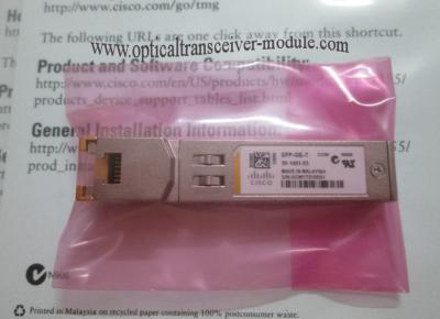 China Optisches Gigabit-Ethernet sfp-Monomode- des Transceiver-Moduls SFP-GE-T Cisco zu verkaufen