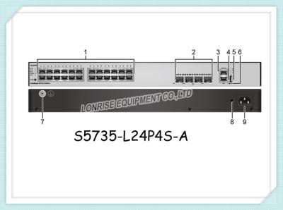 China Huawei-Netz-Schalter S5735-L24P4S-A 24 Gigabit-Hafen-Unterstützung aller GE-Downlink-Hafen zu verkaufen