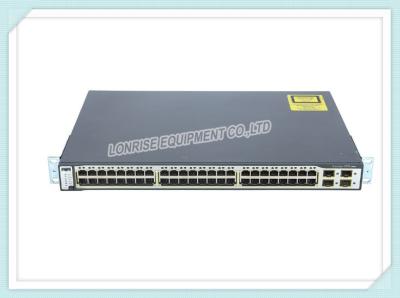 China Factor de forma aumentable del estante del servicio del IP del interruptor del Poe del puerto del interruptor de red de CISCO PoE WS-C3750X-48PF-E 48 en venta