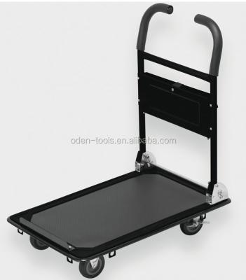 China 2 With Brakes With Platform Folding Pallet Heavy Duty Foldable Hand Cart Steel Hand Truck for sale