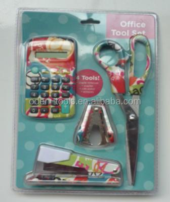 China Cheap 4 Pcs Office Stationery Set Office Tool Kit OD-846265 for sale