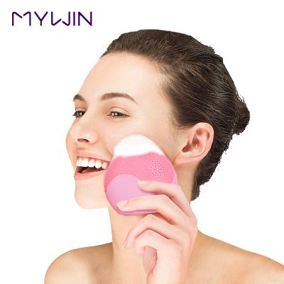 China Mywin IP X7 Electric Face Brush Sonic Silicone Facial Cleansing Brush Ultrasonic Facial Massager Deep Cleansing Sweep for sale