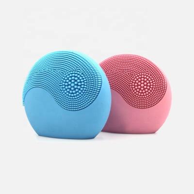 China DEEP CLEANSING Customized Waterproof Silicone Electric Exfoliating Wholesale Sonic Facial Cleansing Brush Face for sale