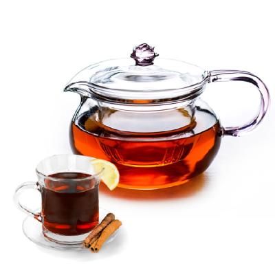 China Sustainable Handmade Stylish High Borosilicate Glass Glass Teapot Sets From Handblown for sale