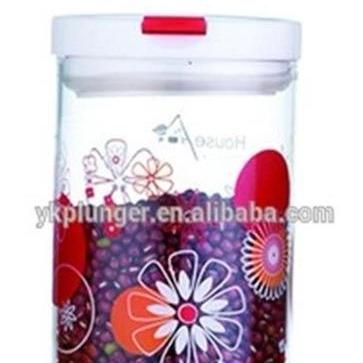 China Heatable newest high quality kitchen sealed glass jar for food storage for sale