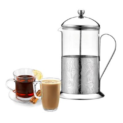 China Cheap Sustainable Borosilicate Glass Coffee Plunger French Press for sale