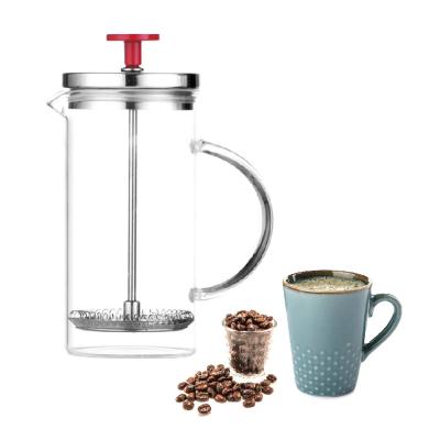 China Viable French Press Coffee Maker Borosilicate Glass Coffee Glass Plunger for Home Office for sale