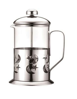 China Sustainable Customized Heat Resistant Glass Pyrex Coffee French Press For Household for sale