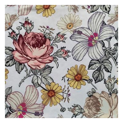 China Customizable Polyester Fabric Elastic Knitted Pattern Design Dress Printed Fabric Tear-Resistant for sale