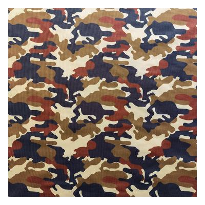 China High quality Shrink-resistant camouflage printed elastic knitted milk silk fabric is used for vest T-shirt fabric for sale