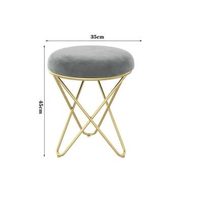 China (Other) Modern Design Adjustable Stool Minimalist Light Luxury Chair Furniture Adjustable Home Iron Art Chairs for sale