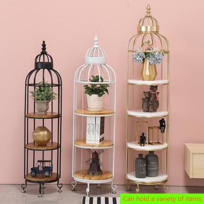 China High quality workable and small light portable single shape metal iron storage rack shelf for sale