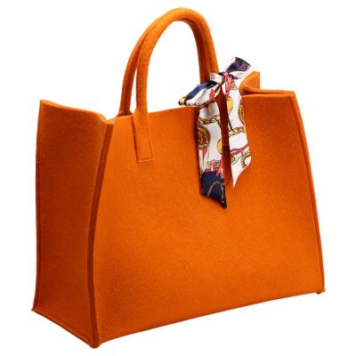 China Lady New Design Women Bags Wool Felt Bag Wool Handbag Felt Organizer Shopping Tote Bags Felt for sale