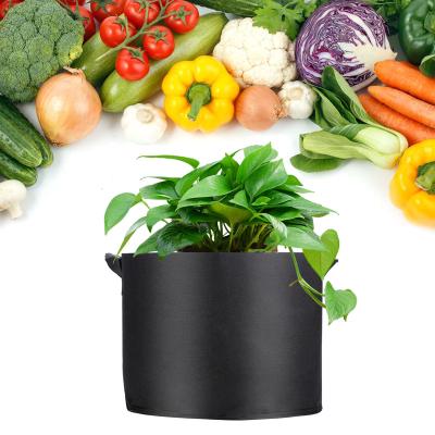 China Free Sample Large Products Fabric Grow Pots Potato Planter Felt Grow Bags Non Woven Biodegradable Flower Planter Pot Bag 5 Gallons for sale