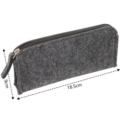 China Eco-Friendly Wholesale Felt Felt Pencil Case School Standing Felt Pencil Case Felt Pen Holder Bag Custom for sale