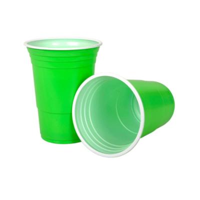 China Disposable Wholesale Custom Party Reusable Clear Custom Hard Juice Cup 16oz Plastic for sale