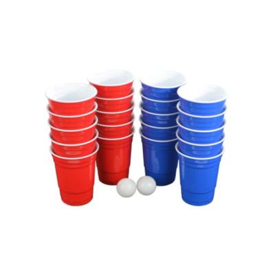 China Hot Selling Disposable Plastic ABS PS PP PE PVC Beer-Stink Game Cup Fun White Blue Orange Red BeerPong Balls Sets for sale