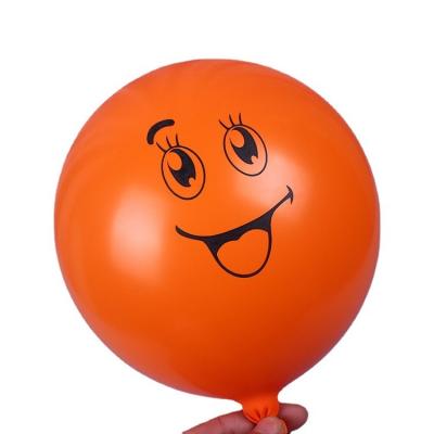 China Party Decoration Children's Gift Printed Smile Face Balloon Set Latex Series Middle Big And Small Bagged Balloons for sale