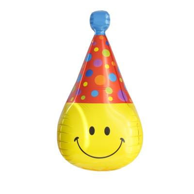 China 4D Movie Expression Balloon Cap 4D Movie Face Birthday Decoration Ins Style Face Birthday Decoration Baby Smile Aluminum Foil Balloon for sale