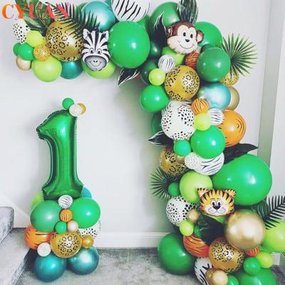 China Toy Wholesale Birthday Diy Balloon Promotional Garland Kit With Animal Foil Party Arch Balloons Arch for sale