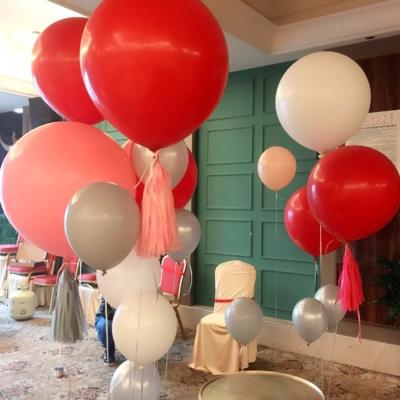 China 36 Inch Large Air Floating Balloon Macaron Balloon Wedding Birthday Party Decoration Eco-Friendly Latex Round Balloon for sale