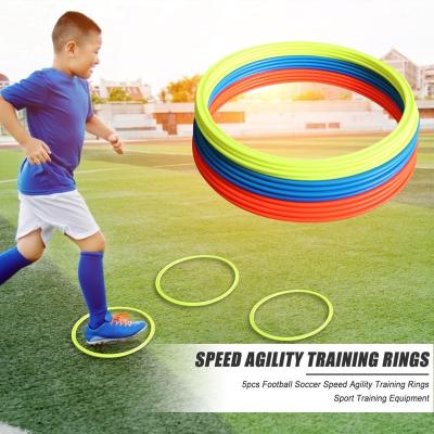 China Durable Football Training Agility Training Rings Hit 5x Color Soccer Football Speed ​​Agility Training Rings Training Equipment 30cm 40cm Diameter for sale