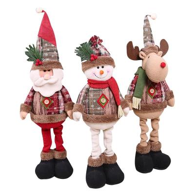 China Innovative Santa Snowman Decoration Kids New Year Gift Elk Christmas Tree Decorations Christmas Dolls Chirstmas Decor Christmas Decorations for sale