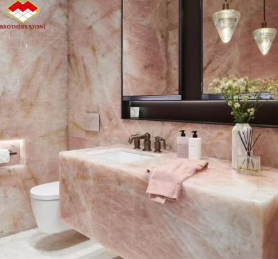 China Big Slab Honed Cristallo Marble Stone for Luxurious Modern Hotel Bathroom Sink Design for sale