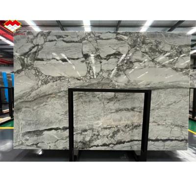 China Brazil Calacatta Grey Marble Fish Belly Gray Marble for Hotel Anti Slip Stairs Design for sale