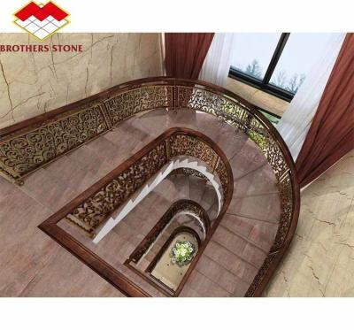 China Modern Cut-To-Size Red Granite Stairs and Floor Tiles with Polished Anti Slip Surface for sale