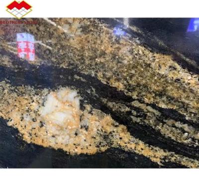 China Chinese Granite Luxury Kitchen Countertop with Polished Black Gold Stone for sale