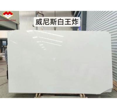 China Chapa de mármore branco italiano polido de alta qualidade de mármore branco veneziano de tamanho personalizado para design de piso à venda