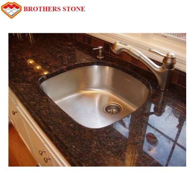 China Brown Granite Stone Table Beautiful Tan , Brown Granite Countertops for sale