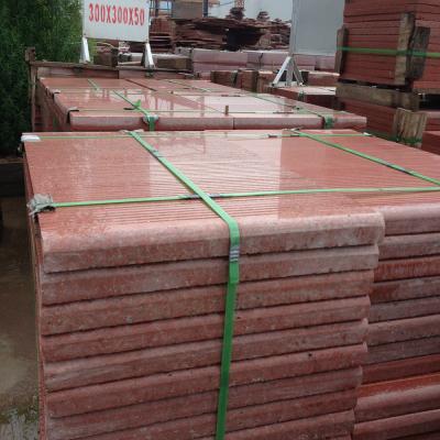 China La piedra roja del granito de la hoja de arce G652 teja para la pared de las escaleras pulida en venta