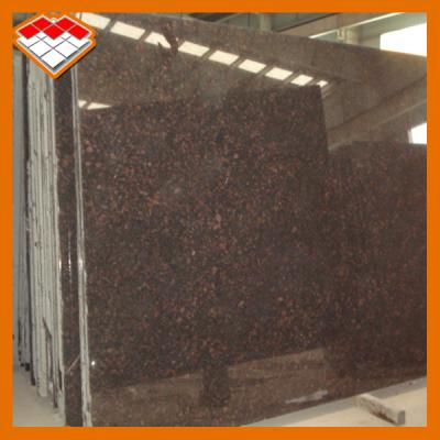 China Mpa 14,5 natürliche Tan Brown Granite Stone Tiles für Schritte zu verkaufen