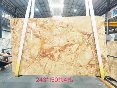 Cina Lastra del marmo dell'oro di Phoenix Calacatta per il pannello di parete in vendita