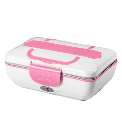 China Vacuum Insulation Electric Adult Heater Food Container Hot Food Lunch Box Kids Stainless Steel 3 Compartments Lunch Box for sale