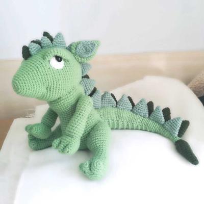 China Plush Crochet Doll Custom Design Dinosaur Handmade Crochet Stuffed Toys Wholesale Plush Toys For Crocheting Toys for sale