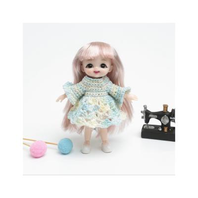 China Custom DIY TOY Customized Packaging Lace Cotton Yarn Dolls Doll Clothes for sale