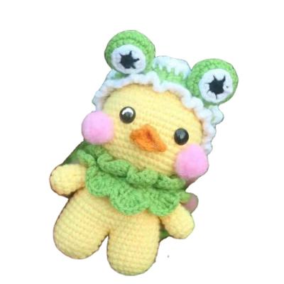 China Creative Plush Toy Gift For Kids Lovely Duck Doll Crocheted Amigurumi Doll Crochet Duck Animals for sale