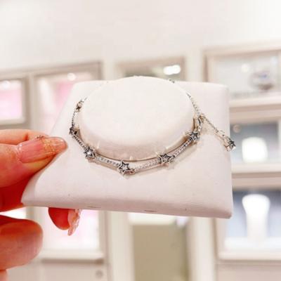 China Brand Jewelry 925 Luxury High Quality Romantic Designer Silver Women's Gemstone Bracelet Jewelry Charms Bracelets for sale