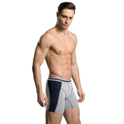 China Wholesale Breathable Gym Sports Quick Dry Long-Leg Boxer Shorts Cotton Spandex Mens Underwear Boxer Briefs for sale