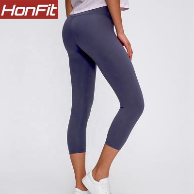 China China Antibacterial High Waist Fitness Leggings No Panties Spandex Tight Pants for sale