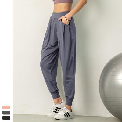 China Antibacterial Joggers Pants With Pockets Drawstring Workout Running Pants With Elastic Waist for sale