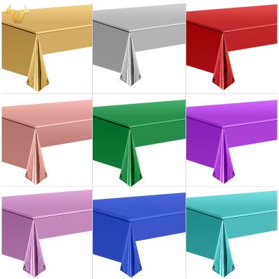 China / Factory direct full version of aluminum film tablecloth red black rose-red Bao blue birthday tablecloth wholesale custom for sale