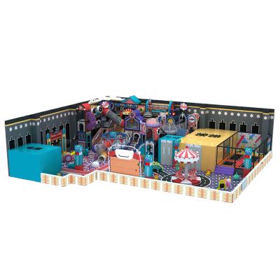 China LLDPE Kids amusement park indoor playground equipment large maze with slide rides for indoor playground for sale