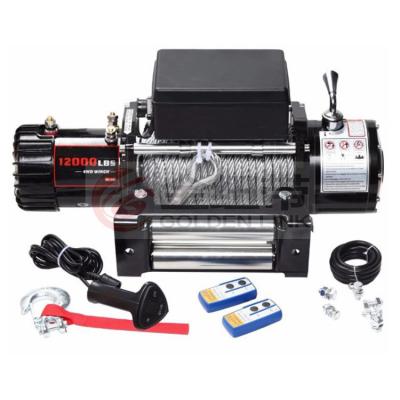 China High Quality Durable Electric Winch 12000LBS Accessories 12V 24V For SUV 4X4 Off Road 12000LBS for sale