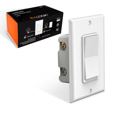 China 3 Way Installation ZW30S Smart Light Switch With Z-Wave Plus Technology Switch Inteligente In-Wall Rocker Paddle Push Button Switches for sale