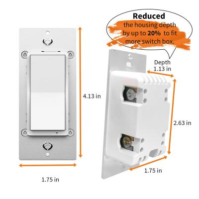 China Works with Alexa Voice Control 3 Way Smart Z-Wave Smart Switch Zwave LED Lamp Light Switch Electric Light Switch for sale