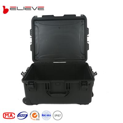 China IP67 PP Tool Case Waterproof Shockproof Dustproof Hard Plastic Wheeled Tool Box for sale